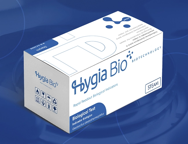 Indicadores biológicos por fluorescência / por PH a Peróxido de hidrogênio